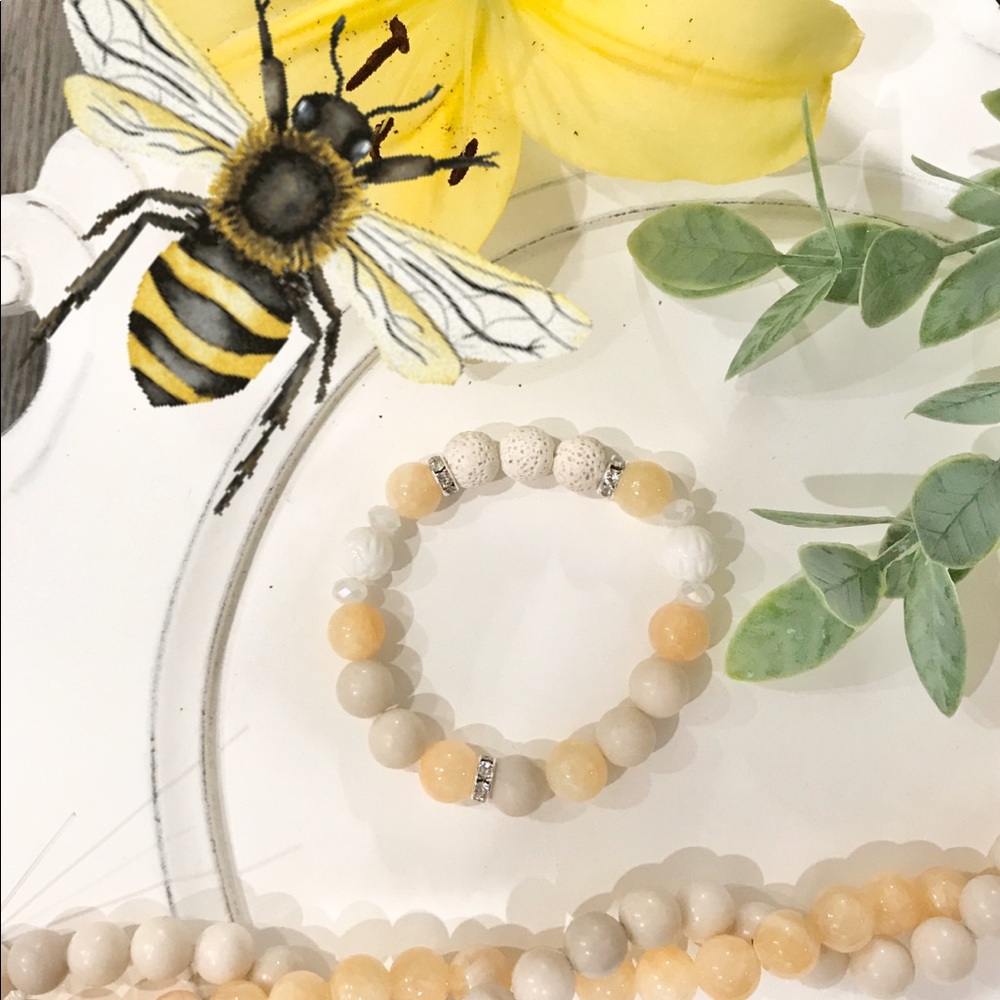 Honey Jade Diffuser bracelet